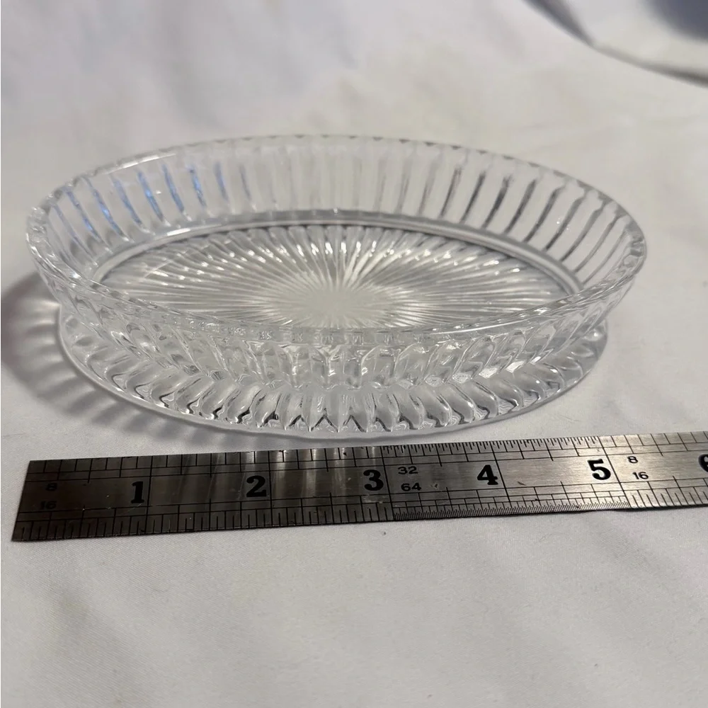 Elegant Clear Glass Vanity Tray